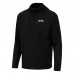 New York Jets Antigua Black Connected Quarter-Zip Pullover Hoodie