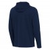 Seattle Seahawks Antigua College Navy Connected Quarter-Zip Pullover Hoodie