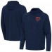 Толстовка Chicago Bears Antigua Navy Connected Quarter-Zip Толстовка Chicago Bears Antigua Navy Connected Quarter-Zip