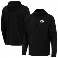 Толстовка Green Bay Packers Antigua Black Connected Quarter-Zip