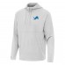 Толстовка Detroit Lions Antigua Gray Connected Quarter-Zip
