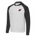 Arizona Cardinals Antigua Black/Heather Gray Urgent Pullover Hoodie