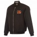 Cincinnati Bengals JH Design Black/Gray Full-Zip Reversible Flight Jacket