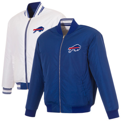 Куртка Buffalo Bills JH Design Royal/White Full-Zip Reversible Flight