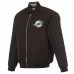 Куртка Miami Dolphins JH Design Black/Gray Reversible Flight