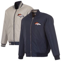 Куртка Denver Broncos JH Design Navy/Gray Reversible Flight