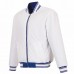 New York Giants JH Design Royal/White Full-Zip Reversible Flight Jacket