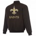 Куртка New Orleans Saints JH Design Black/Gray Reversible Flight