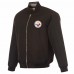 Куртка Pittsburgh Steelers JH Design Black/Gray Reversible Flight