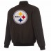 Куртка Pittsburgh Steelers JH Design Black/Gray Reversible Flight