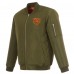 Бомбер Chicago Bears JH Design Olive/Orange Nylon Reversible