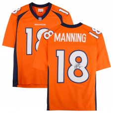Peyton Manning Denver Broncos Autographed Fanatics Authentic Orange Mitchell & Ness 2015 Legacy Jersey