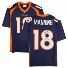 Peyton Manning Denver Broncos Autographed Fanatics Authentic Navy Mitchell & Ness 2015 Legacy Jersey with The Sheriff Inscription