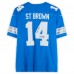 Игровая джерси Amon-Ra St. Brown Detroit Lions Autographed Fanatics Authentic Blue Nike Vapor F.U.S.E. Limited with One Pride Inscription