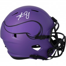 Aaron Jones Minnesota Vikings Autographed Fanatics Authentic Riddell Rave Speed Replica Helmet