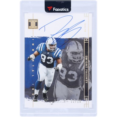Dwight Freeney Indianapolis Colts Autographed 2024 Panini Impeccable Immortal Ink #IM-DFY #2/10 Card