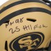 Mykel Williams San Francisco 49ers Autographed Fanatics Authentic Riddell Rave Speed Mini Helmet with 2025 #11 Pick Inscription