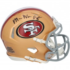 Mykel Williams San Francisco 49ers Autographed Fanatics Authentic Riddell Speed Mini Helmet