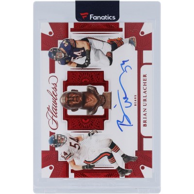 Brian Urlacher Chicago Bears Autographed 2022 Panini Flawless Ruby Career Progression Autograph #CP-BU #1/8 Card