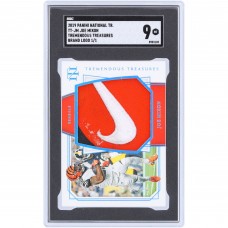 Joe Mixon Cincinnati Bengals 2019 Panini National Treasures Tremendous Treasures 3 Color Nike Brand Logo Relic #TT-JM #1/1 SGC Authenticated 9 Card