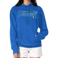 Женская Seattle Seahawks Starter Royal Throwback Groovy Script Pullover Hoodie