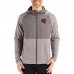 Kansas City Chiefs Cutter & Buck Heather Gray Peshastin Eco Fleece Recycled Raglan Full-Zip Tri-Blend Hybrid Jacket