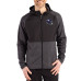 Minnesota Vikings Cutter & Buck Heather Black Peshastin Eco Fleece Recycled Raglan Full-Zip Tri-Blend Hybrid Jacket