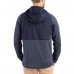 Seattle Seahawks Cutter & Buck Heather College Navy Peshastin Eco Fleece Recycled Raglan Full-Zip Tri-Blend Hybrid Jacket