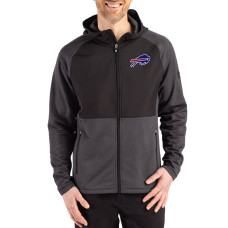 Куртка Buffalo Bills Cutter & Buck Heather Black Peshastin Eco Fleece Recycled Raglan Full-Zip Tri-Blend Hybrid Куртка Buffalo Bills Cutter & Buck Heather Black Peshastin Eco Fleece Recycled Raglan Full-Zip Tri-Blend Hybrid