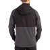 Куртка Atlanta Falcons Cutter & Buck Heather Black Peshastin Eco Fleece Recycled Raglan Full-Zip Tri-Blend Hybrid