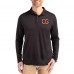 Cincinnati Bengals Cutter & Buck Black Coastline Epic Comfort Eco Recycled Polo