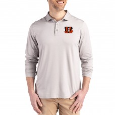 Cincinnati Bengals Cutter & Buck Gray Coastline Epic Comfort Eco Recycled Polo