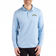 Los Angeles Chargers Cutter & Buck Powder Blue Coastline Epic Comfort Eco Recycled Polo