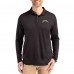 Los Angeles Chargers Cutter & Buck Black Coastline Epic Comfort Eco Recycled Polo
