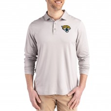 Jacksonville Jaguars Cutter & Buck Gray Coastline Epic Comfort Eco Recycled Polo