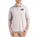 Los Angeles Rams Cutter & Buck Coastline Epic Comfort Eco Recycled Polo - Gray
