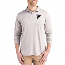 Atlanta Falcons Cutter & Buck Gray Coastline Epic Comfort Eco Recycled Polo Atlanta Falcons Cutter & Buck Gray Coastline Epic Comfort Eco Recycled Polo