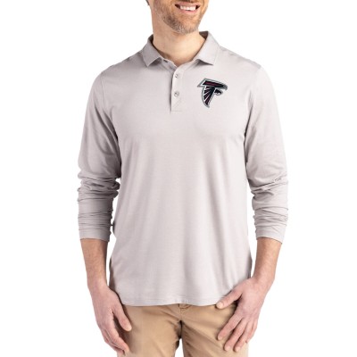 Atlanta Falcons Cutter & Buck Gray Coastline Epic Comfort Eco Recycled Polo