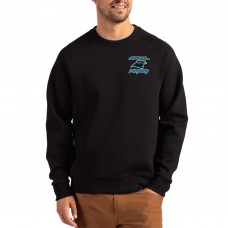 Кофта Carolina Panthers Cutter & Buck Black Throwback Roam Recycled Raglan