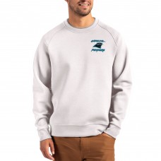 Кофта Carolina Panthers Cutter & Buck Gray Throwback Roam Recycled Raglan