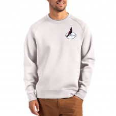 Arizona Cardinals Cutter & Buck Gray Throwback Roam Recycled Raglan Pullover Sweatshirt
