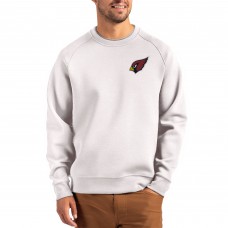Arizona Cardinals Cutter & Buck Gray Primary Logo Roam Recycled Raglan Pullover Sweatshirt