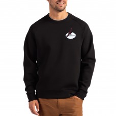 Arizona Cardinals Cutter & Buck Black Throwback Roam Recycled Raglan Pullover Sweatshirt