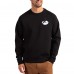 Arizona Cardinals Cutter & Buck Black Throwback Roam Recycled Raglan Pullover Sweatshirt