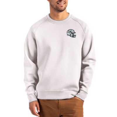 Кофта Miami Dolphins Cutter & Buck Gray Helmet Roam Recycled Raglan
