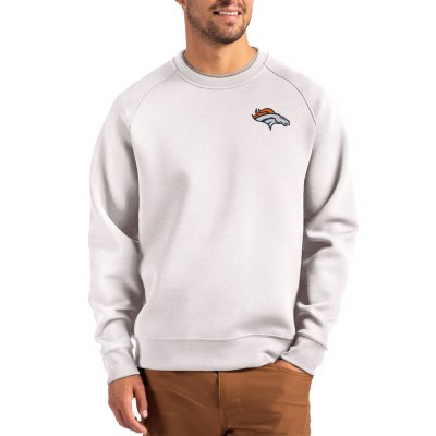 Кофта Denver Broncos Cutter & Buck Gray Primary Logo Roam Recycled Raglan