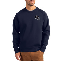 Кофта Houston Texans Cutter & Buck Navy Helmet Roam Recycled Raglan