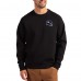 Minnesota Vikings Cutter & Buck Black Helmet Roam Recycled Raglan Pullover Sweatshirt