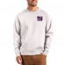 New York Giants Cutter & Buck Gray Primary Logo Roam Recycled Raglan Pullover Sweatshirt