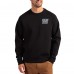 New York Giants Cutter & Buck Black Throwback Roam Recycled Raglan Pullover Sweatshirt